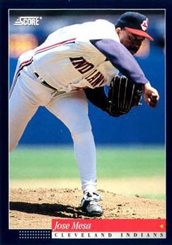 #419 Jose Mesa - Cleveland Indians -1994 Score Baseball