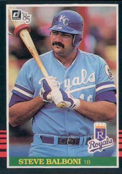 #419 Steve Balboni - Kansas City Royals - 1985 Donruss Baseball