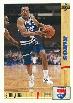 #419 Spud Webb - Sacramento Kings - 1991-92 Upper Deck Basketball