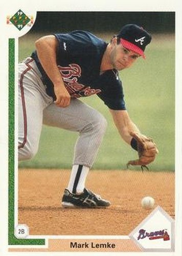 #419 Mark Lemke - Atlanta Braves - 1991 Upper Deck Baseball