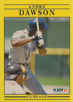 #419 Andre Dawson - Chicago Cubs - 1991 Fleer Baseball