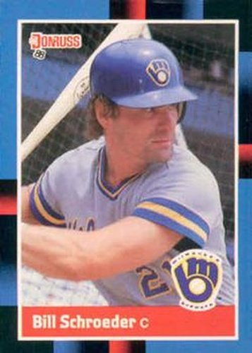 #419 Bill Schroeder - Milwaukee Brewers - 1988 Donruss Baseball