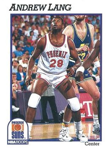 #419 Andrew Lang - Phoenix Suns - 1991-92 Hoops Basketball