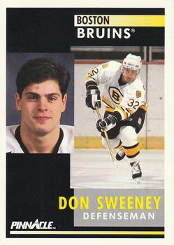 #419 Don Sweeney - Boston Bruins - 1991-92 Pinnacle Hockey