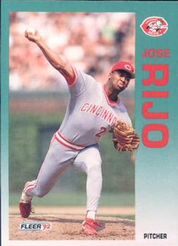 #419 Jose Rijo - Cincinnati Reds - 1992 Fleer Baseball