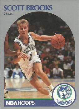 #419 Scott Brooks - Minnesota Timberwolves - 1990-91 Hoops Basketball