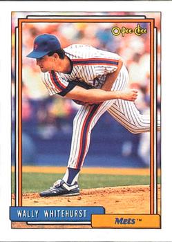 #419 Wally Whitehurst - New York Mets - 1992 O-Pee-Chee Baseball