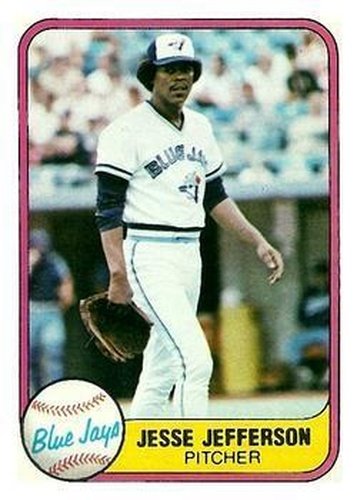 #419b Jesse Jefferson - Toronto Blue Jays - 1981 Fleer Baseball