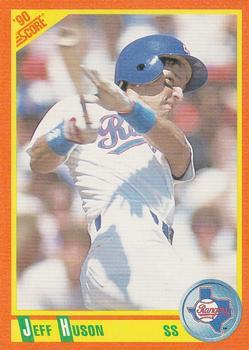 #41T Jeff Huson - Texas Rangers - 1990 Score Rookie & Traded Baseball