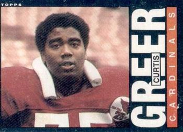 #141 Curtis Greer - St. Louis Cardinals - 1985 Topps Football