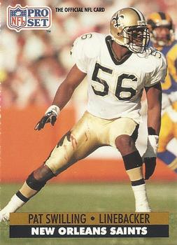 #241 Pat Swilling - New Orleans Saints - 1991 Pro Set Football