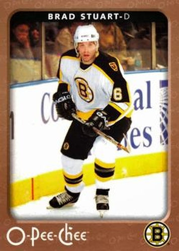 #41 Brad Stuart - Boston Bruins - 2006-07 O-Pee-Chee Hockey