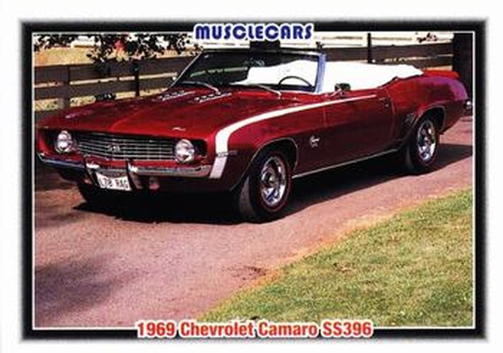 #41 1969 Chevrolet Camaro SS396 - 1992 Collect-A-Card Muscle Cars