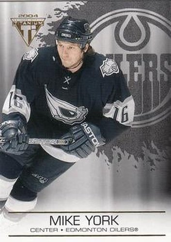 #41 Mike York - Edmonton Oilers - 2003-04 Pacific Private Stock Titanium Hockey