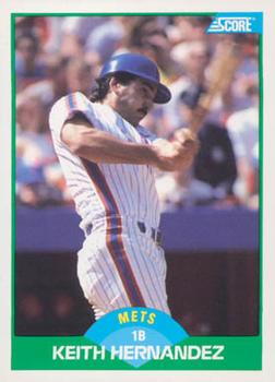 #41 Keith Hernandez - New York Mets - 1989 Score Baseball