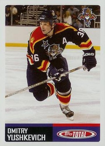 #41 Dimitri Yushkevich - Florida Panthers - 2002-03 Topps Total Hockey