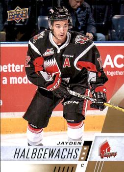 #41 Jayden Halbgewachs - Moose Jaw Warriors - 2017-18 Upper Deck CHL Hockey
