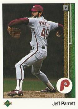 #741 Jeff Parrett - Philadelphia Phillies - 1989 Upper Deck Baseball