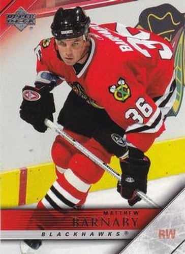 #41 Matthew Barnaby - Chicago Blackhawks - 2005-06 Upper Deck Hockey