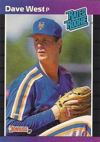 #41 Dave West - New York Mets - 1989 Donruss Baseball