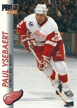 #41 Paul Ysebaert - Detroit Red Wings - 1992-93 Pro Set Hockey