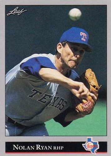 #41 Nolan Ryan - Texas Rangers - 1992 Leaf Baseball
