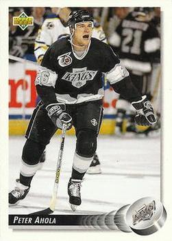 #41 Peter Ahola - Los Angeles Kings - 1992-93 Upper Deck Hockey