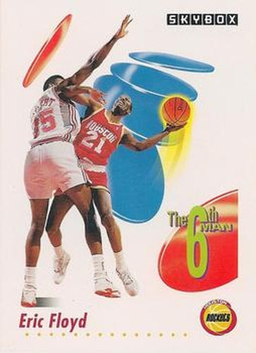 #441 Eric Floyd - Houston Rockets - 1991-92 SkyBox Basketball