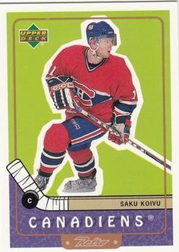 #41 Saku Koivu - Montreal Canadiens - 1999-00 Upper Deck Retro Hockey