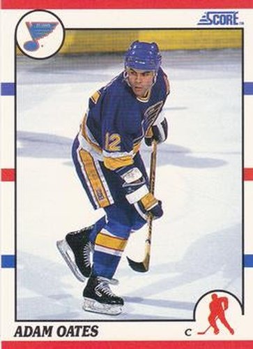 #41 Adam Oates - St. Louis Blues - 1990-91 Score Hottest and Rising Stars Hockey