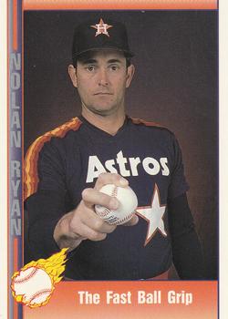 #41 The Fast Ball Grip - Houston Astros - 1991 Pacific Nolan Ryan Texas Express I Baseball