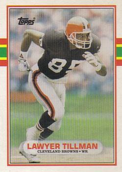 #41T Lawyer Tillman - Cleveland Browns - 1989 Topps Traded Football