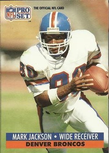 #141 Mark Jackson - Denver Broncos - 1991 Pro Set Football