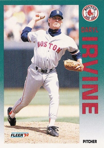 #41 Daryl Irvine - Boston Red Sox - 1992 Fleer Baseball
