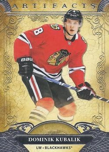 #41 Dominik Kubalik - Chicago Blackhawks - 2020-21 Upper Deck Artifacts Hockey