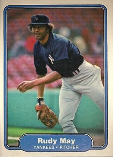#41 Rudy May - New York Yankees - 1982 Fleer Baseball