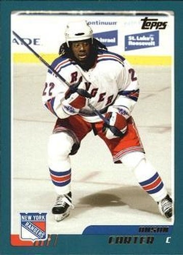 #41 Anson Carter - New York Rangers - 2003-04 Topps Hockey