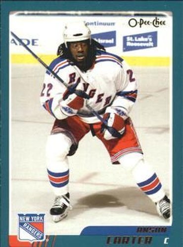 #41 Anson Carter - New York Rangers - 2003-04 O-Pee-Chee Hockey