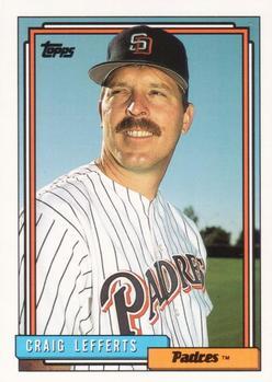 #41 Craig Lefferts - San Diego Padres - 1992 Topps Baseball