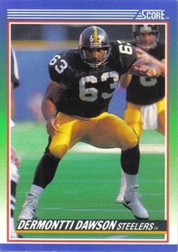 #41 Dermontti Dawson - Pittsburgh Steelers - 1990 Score Football