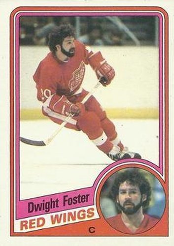 #41 Dwight Foster - Detroit Red Wings - 1984-85 Topps Hockey