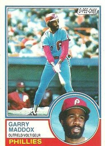 #41 Garry Maddox - Philadelphia Phillies - 1983 O-Pee-Chee Baseball