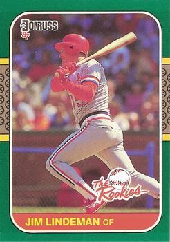 #41 - Jim Lindeman - St. Louis Cardinals - 1987 Donruss The Rookies Baseball