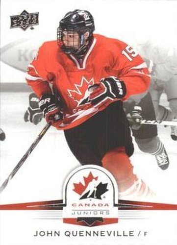 #41 John Quenneville - Canada - 2014-15 Upper Deck Team Canada Juniors Hockey