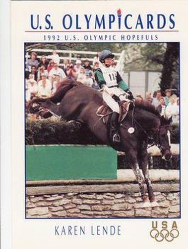 #41 Karen Lende - USA - 1992 Impel U.S. Olympic Hopefuls