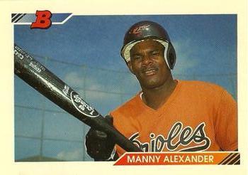#41 Manny Alexander - Baltimore Orioles - 1992 Bowman Baseball