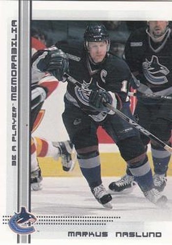 #41 Markus Naslund - Vancouver Canucks - 2000-01 Be a Player Memorabilia Hockey