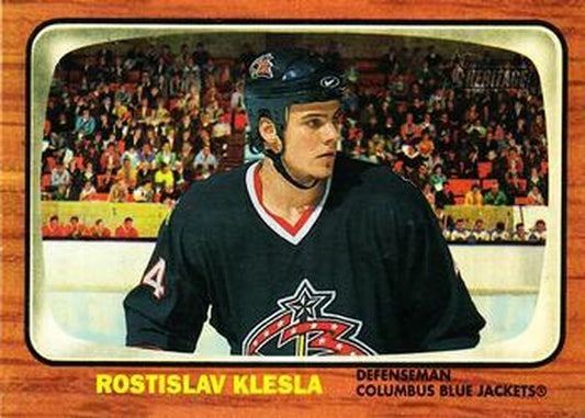 #41 Rostislav Klesla - Columbus Blue Jackets - 2002-03 Topps Heritage Hockey