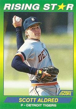 #41 Scott Aldred - Detroit Tigers - 1992 Score 100 Rising Stars Baseball