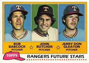 #41 Rangers Future Stars Bob Babcock / John Butcher / Jerry Don Gleaton - Texas Rangers - 1981 Topps Baseball